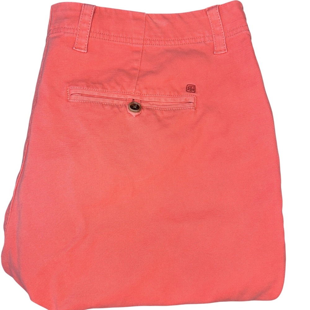 Tori Richard Chino Shorts 38 Mens‎ Coral Orange Stretch Cotton Flat Front
